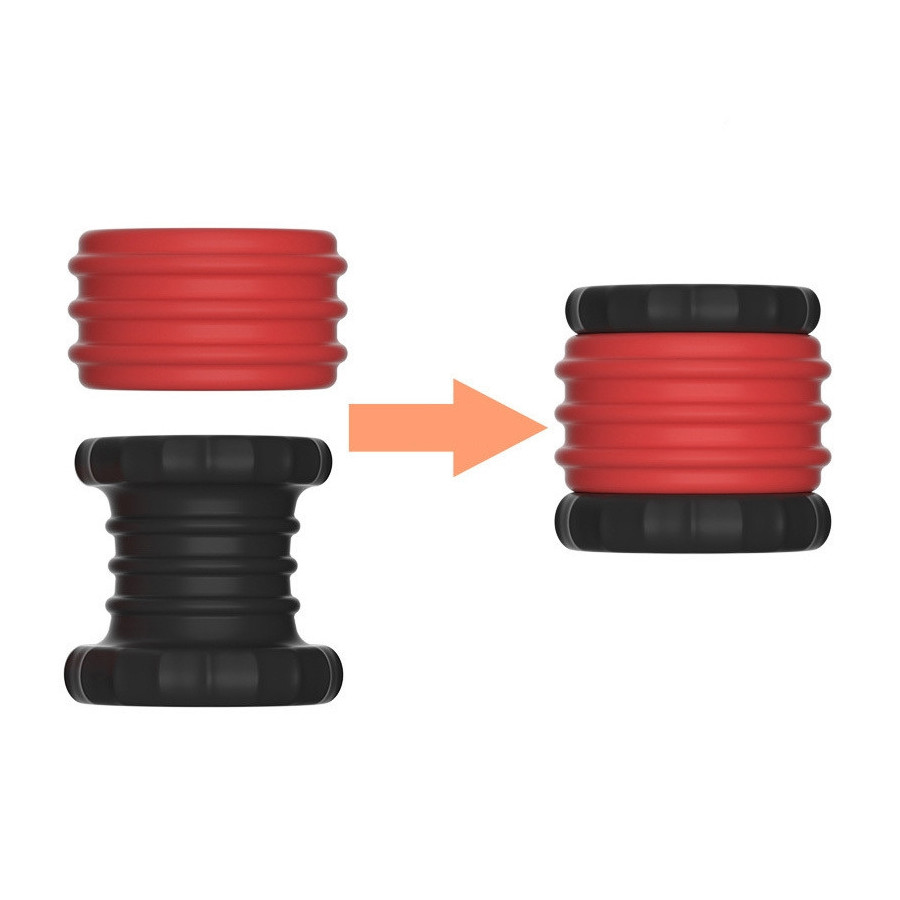 Ballstretcher Soqlo 35 mm - Hauteur 5 cm Rouge-Noir