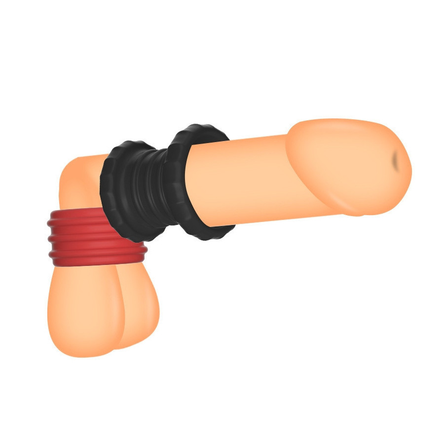 Ballstretcher Soqlo 35 mm - Hauteur 5 cm Rouge-Noir