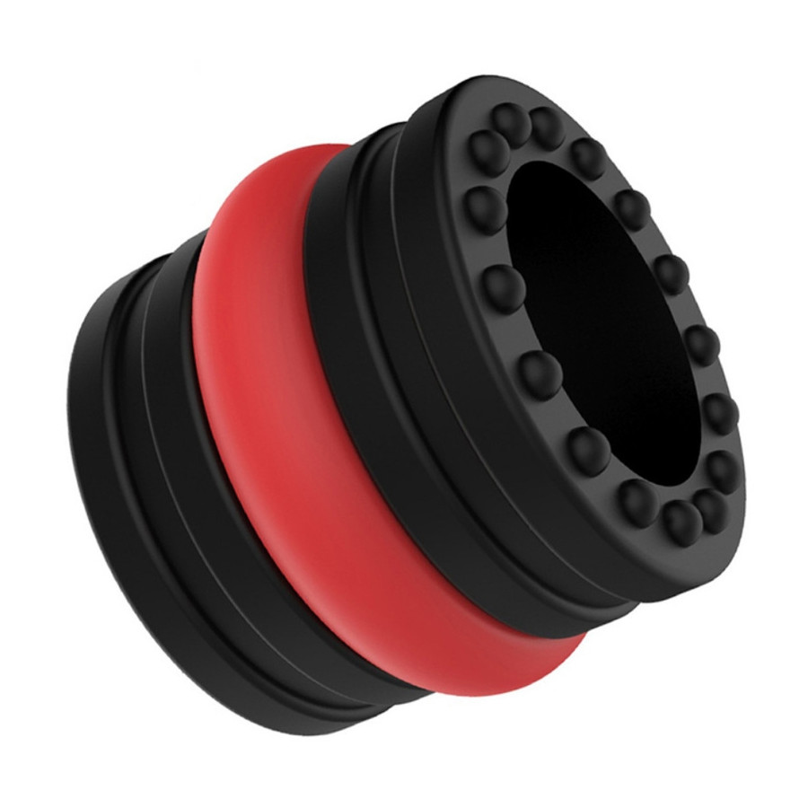 Ballstretcher souple Doblo 30 mm - Hauteur 4 cm Noir-Rouge