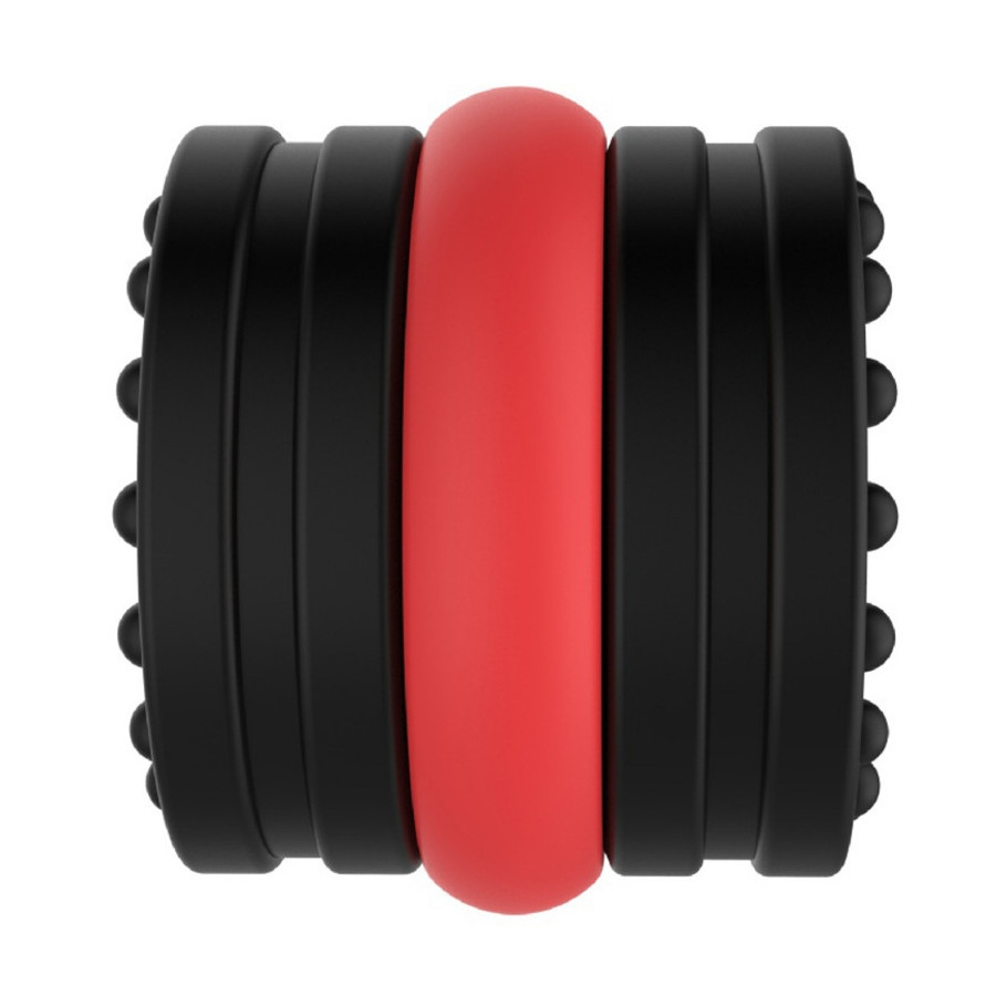 Ballstretcher souple Doblo 30 mm - Hauteur 4 cm Noir-Rouge