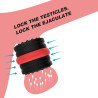 Ballstretcher souple Doblo 30 mm - Hauteur 4 cm Noir-Rouge