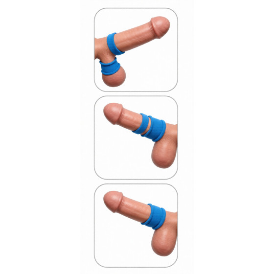 Ballstretcher Twin Flex 25 mm - Hauteur 3 cm Bleu