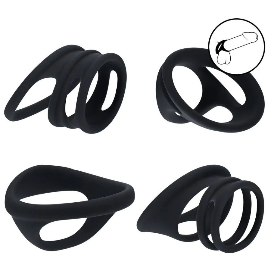 Lot de 4 Ballstretchers Morphup Noirs