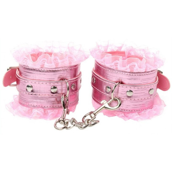Coffret Bdsm lace Light 8 Pièces Rose