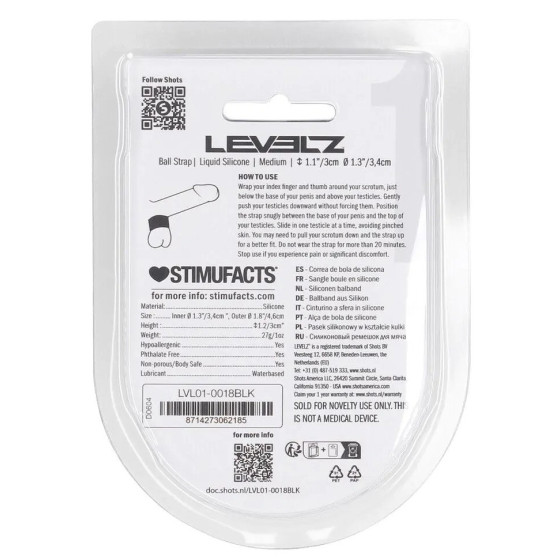 Ballstretcher Ball Strap M 34 mm - Hauteur 3cm
