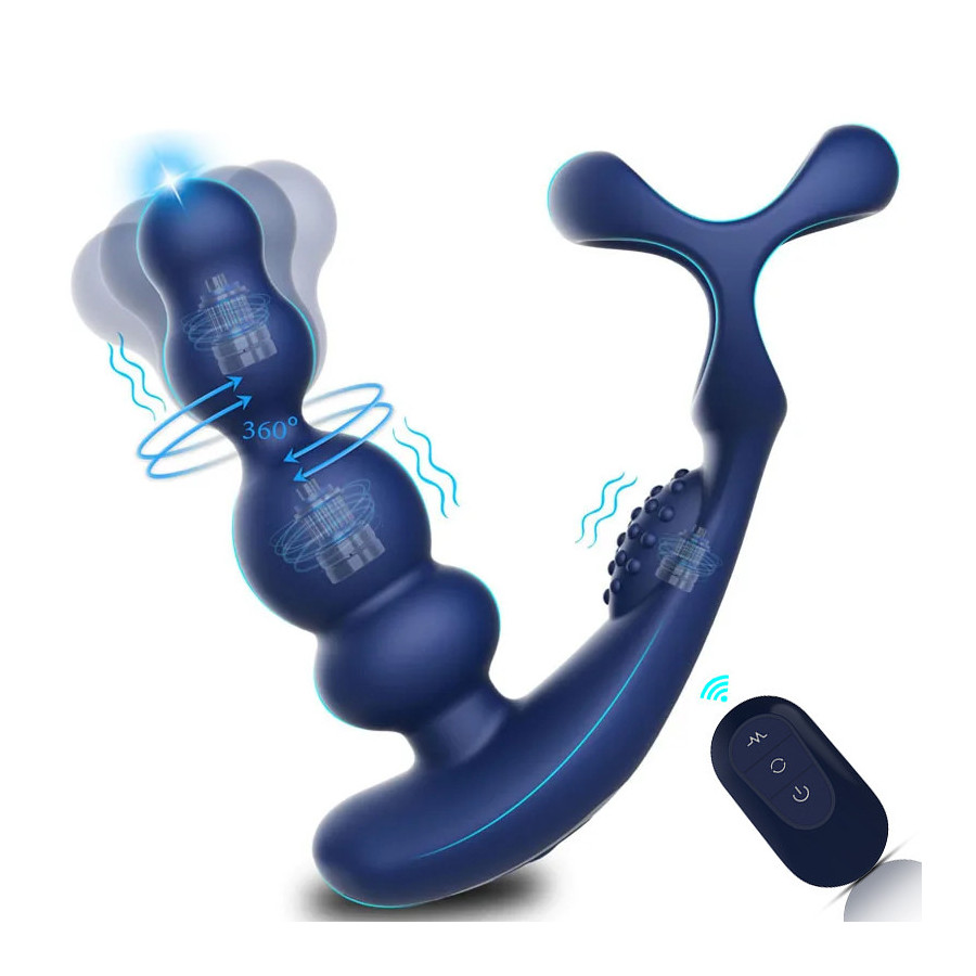 Plug vibrant + Ballstretcher Rotopito 10 x 3.3cm