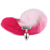 Plug queue de renard convertible bijou Foxy roxy 5.5 x 2.7cm queue 39cm roses