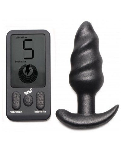 Plug vibrant Swirl Butt 9.5 x 3.6cm