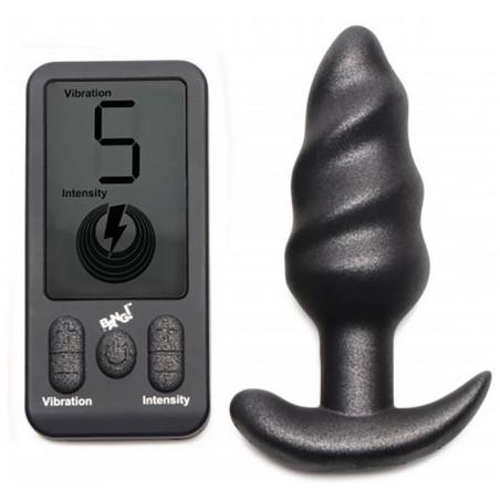 Plug vibrant Swirl Butt 9.5 x 3.6cm