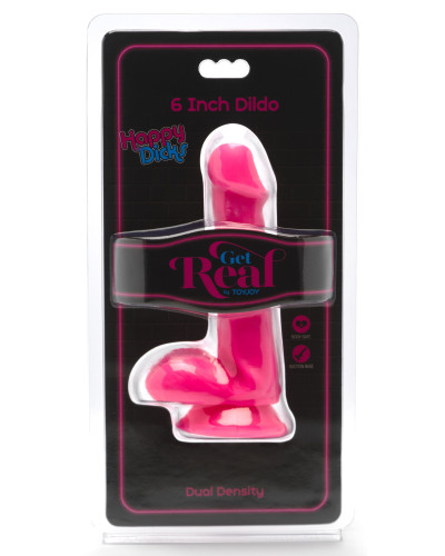 Gode Happy Dick 12 x 3.3 cm Rose