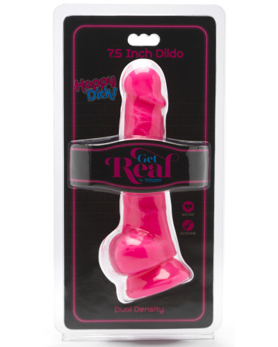 Gode Happy Dick 14 x 3.8 cm Rose