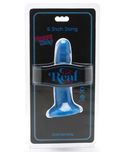 Gode Happy Dick 13 x 3 cm Bleu