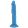 Gode Happy Dick 18 x 3.5 cm Bleu