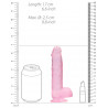 Gode Crystal Clear Rose 12 x 3cm