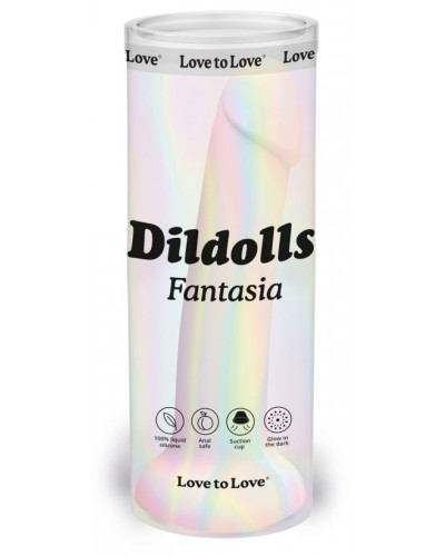 Gode phosphorescent Dildolls Fantasia 16 x 3.6cm