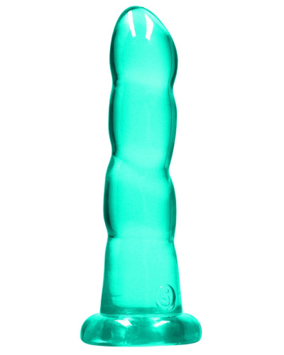Gode Twist Crystal RealRock 16 x 4cm Vert