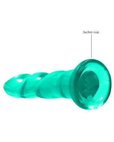 Gode Twist Crystal RealRock 16 x 4cm Vert