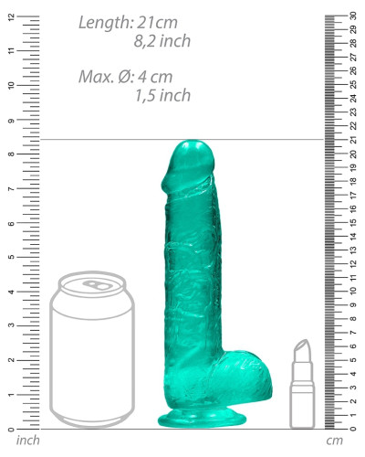 Gode Crystal Clear Vert 16 x 4cm