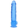 Gode Crystal Clear Bleu 21 x 5.5cm
