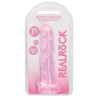 Gode Twist Crystal RealRock 16 x 4cm Rose