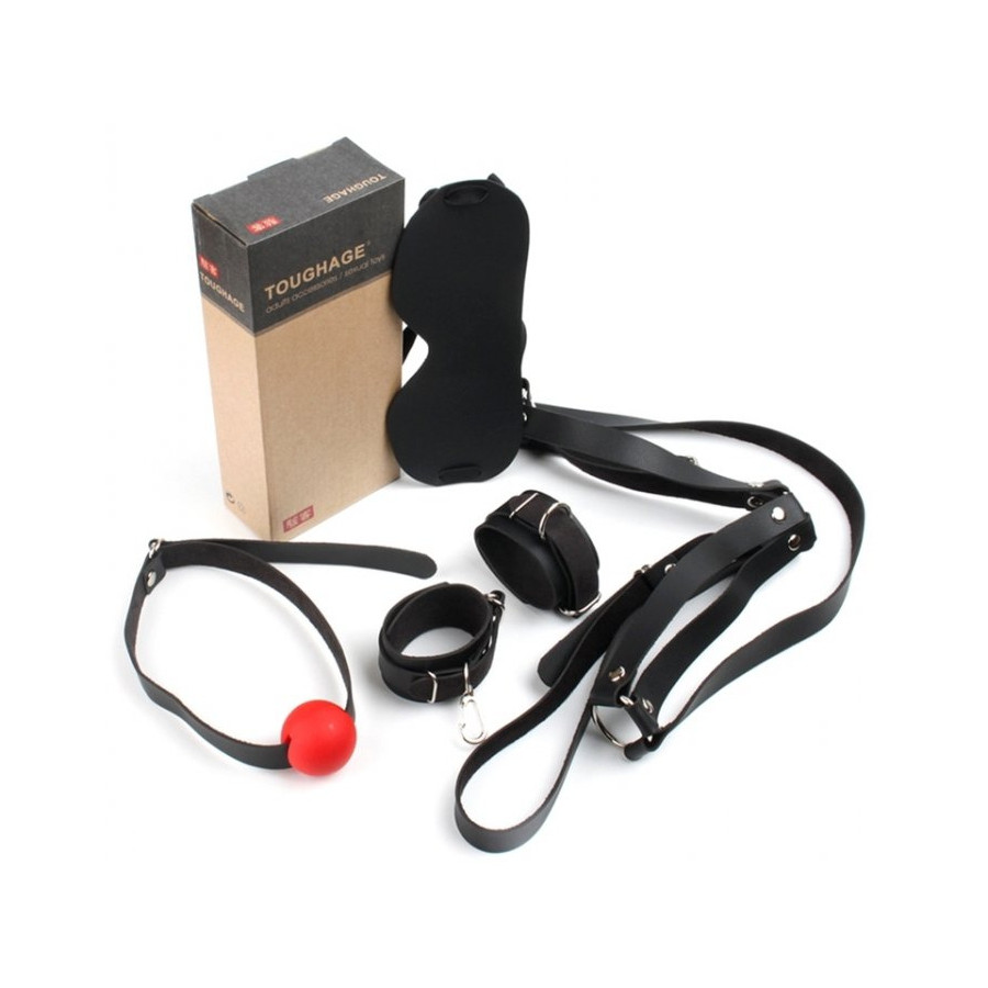 Kit d'Initiation BDSM OBEDIENCE 4 Pièces Noir