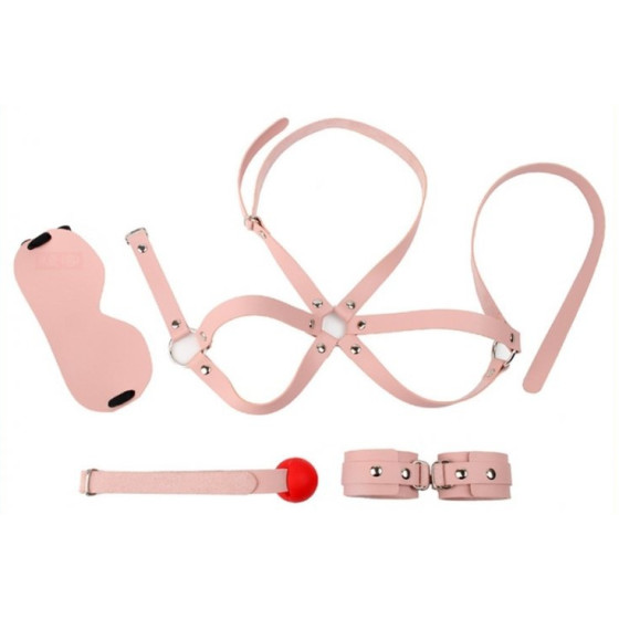 Kit d'Initiation BDSM Obedience 4 Pièces Rose