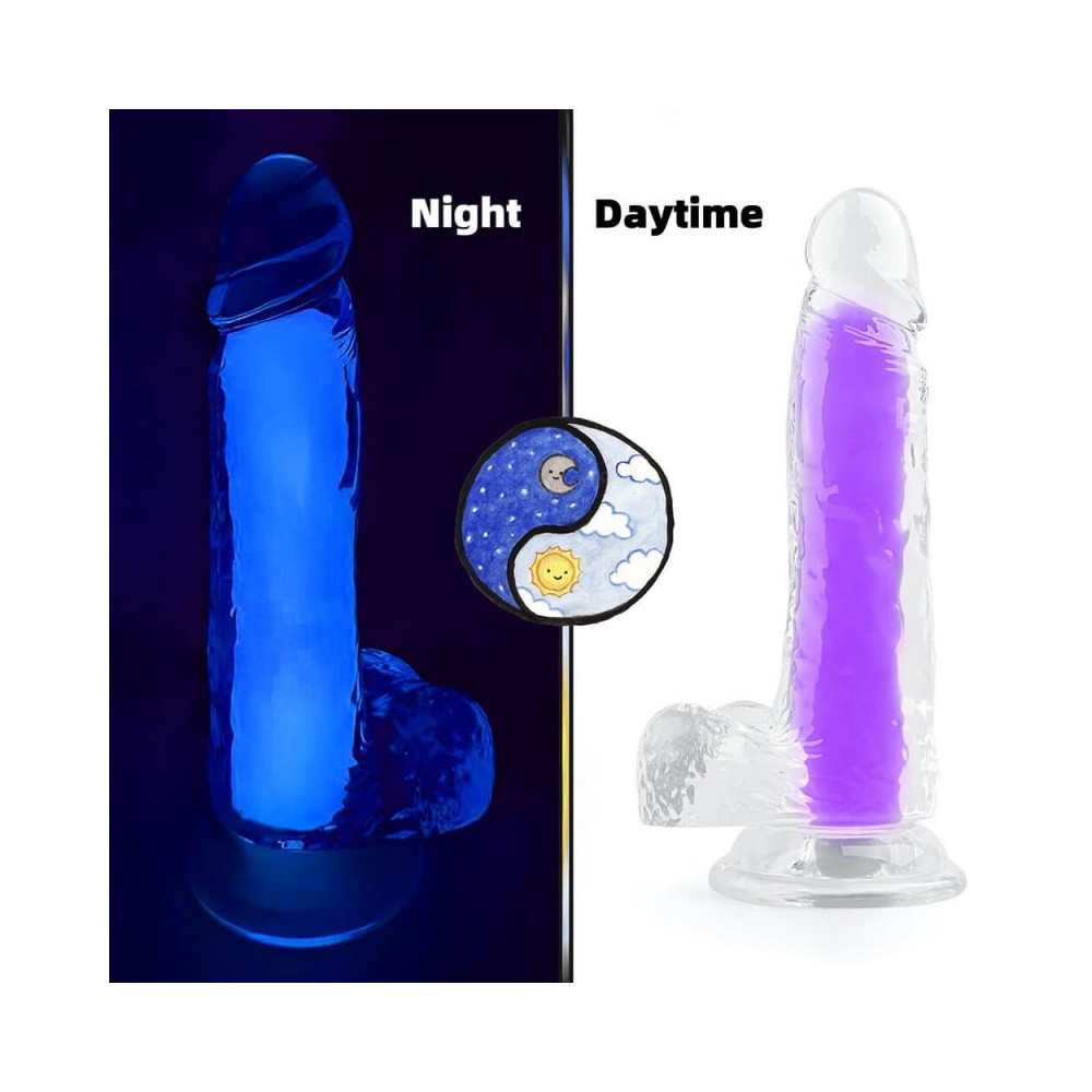 Gode phosphorescent Color Glow 15 x 4.5cm Violet