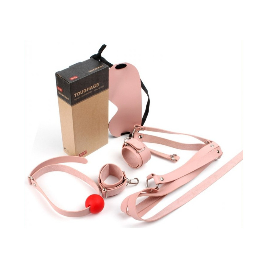 Kit d'Initiation BDSM Obedience 4 Pièces Rose