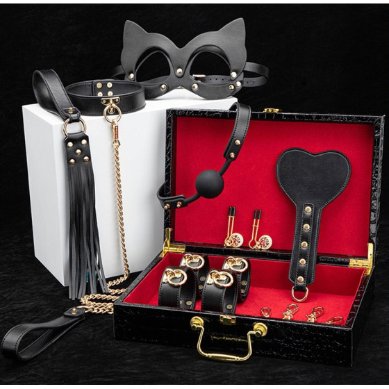 Coffret SM Bondage 8 Pièces Noir