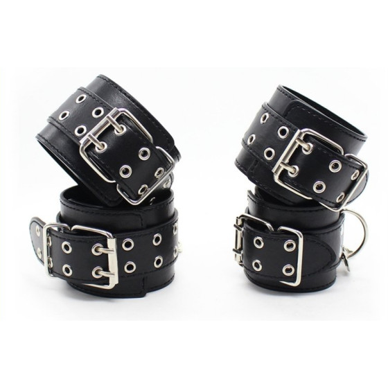 Kit Menottes et Collier Double Pin Noir