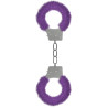 Menottes Fourrure Métalliques Violette