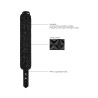 Menottes de poignets Luxury Noire
