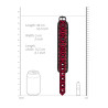 Menottes de poignets Luxury Rouge