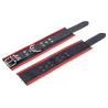 Menottes en cuir pour les chevilles Noir-Rouge