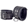 Menottes en cuir pour chevilles Noir