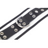 Menottes en cuir Blanc-Noir