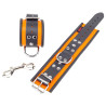 Menottes en cuir Orange-Noir