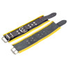 Menottes en cuir pour Chevilles Noir-Jaune