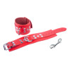 Menottes en cuir Ultra rouges