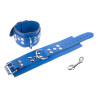 Menottes en cuir Ultra Bleues