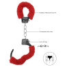 Menottes Pleasure Furry Rouges