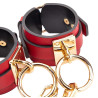 Menottes de poignets Goldy Cuff Rouge-Noir