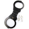 Menottes en métal Cuff Hinged Noires