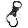 Menottes en métal Cuff Hinged Noires