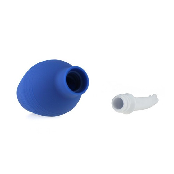 Poire de lavement Douche Anale Bleue 2 - Insertion 12 x 2cm