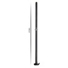 Gode long Mega Snake 100 x 3cm Noir