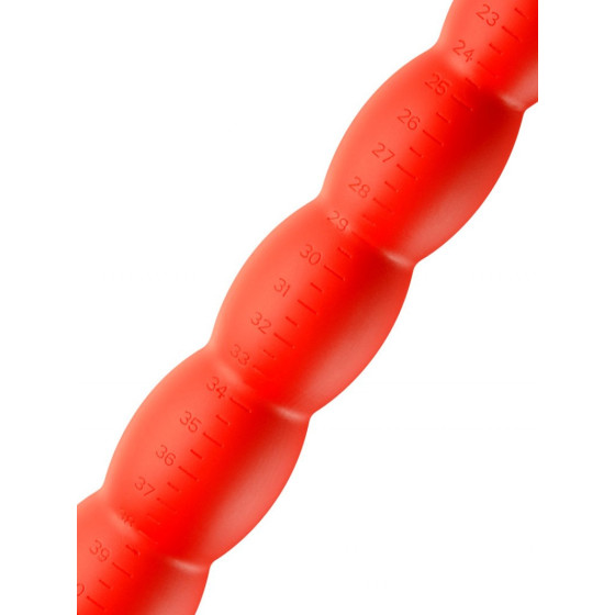 Gode long Stretch Worm N°2 - 40 x 4cm Rouge