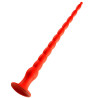 Gode long Stretch Worm N°4 - 50 x 5.2cm Rouge