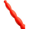 Gode long Stretch Worm N°4 - 50 x 5.2cm Rouge