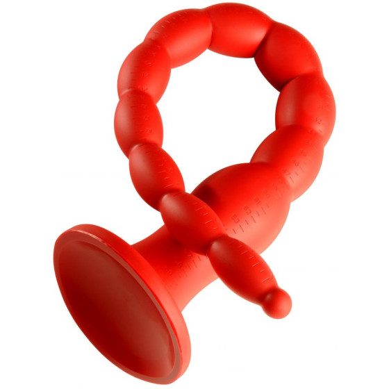 Gode long Stretch Worm N°6 - 60 x 6cm Rouge